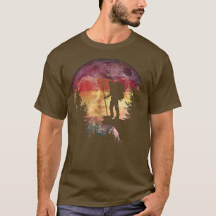 Nattvårkning av Älskare, vattenfärg Måne i Th T Shirt