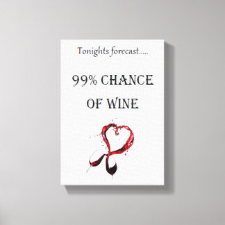 Nattvårsprognos 99 procents chans för vin canvastryck