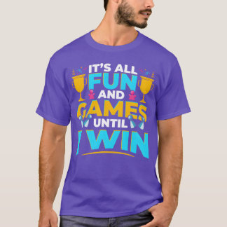 Nattvinnande flicka i Board Games Win Game T Shirt