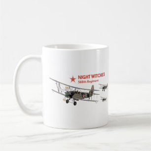 Nattvittnen Kvinnliga WW2 Piloter Kaffemugg