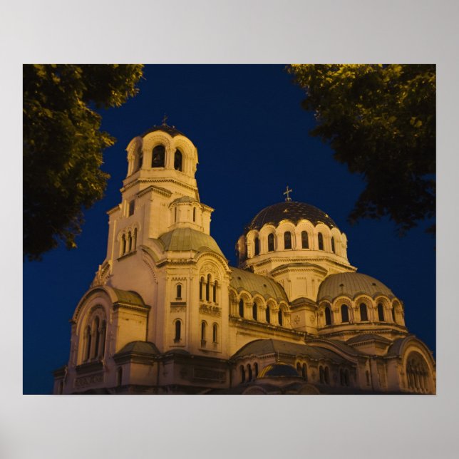 Nattvy av Alexander Nevskij-katedralen Poster (Framsidan)