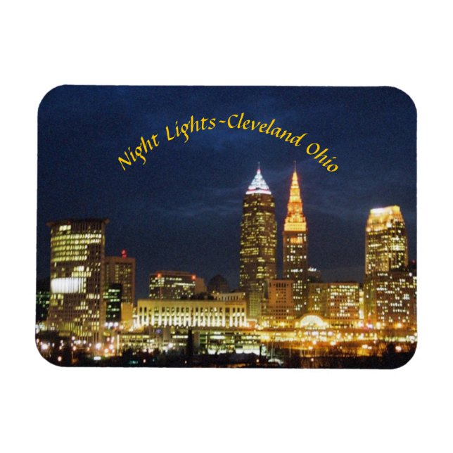 Nattvy Cleveland OH Magnet (Horisontell)