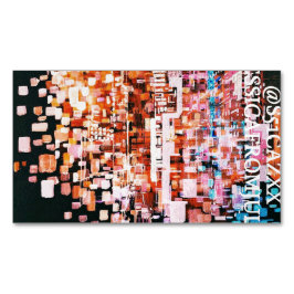 Nattvy från flygplanet Mugg Magnetiska Visitkort