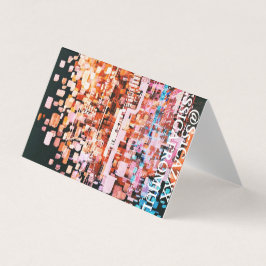 Nattvy från flygplanet Mugg Visitkort