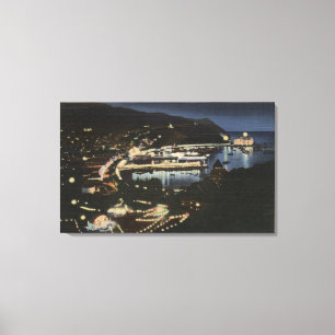 Nattvy över Avalon Bay Canvastryck