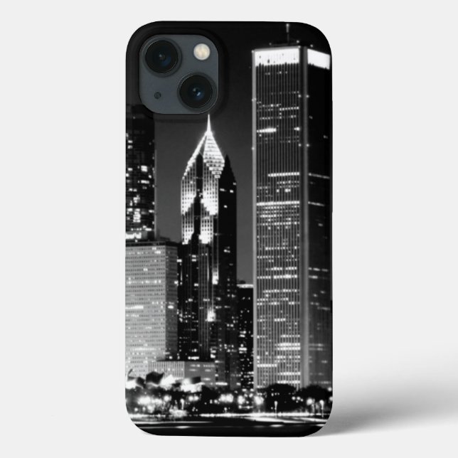 Nattvy över Chicago berömd cityscape (Baksida)