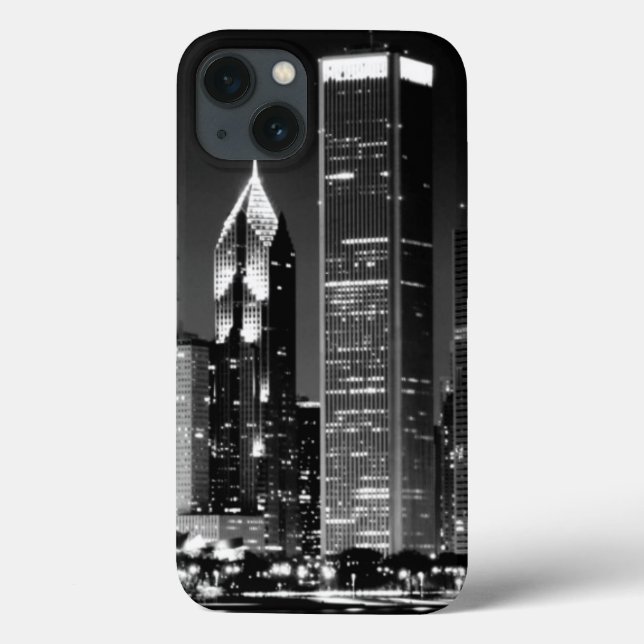 Nattvy över Chicago berömd cityscape (Baksida)