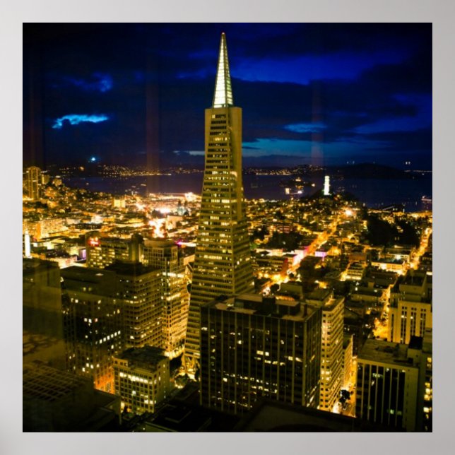 Nattvy över San Francisco. Poster (Framsidan)