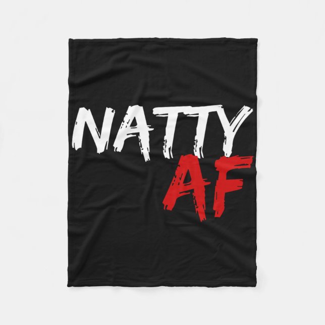 Natty Af Funny Bodybuilding der Bodybuilding Worko Fleecefilt (Framsidan)