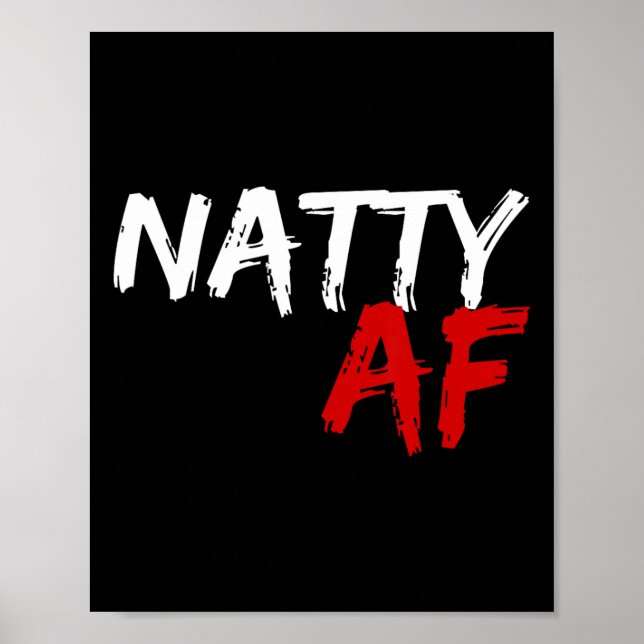 Natty Af Funny Bodybuilding der Bodybuilding Worko Poster (Framsidan)