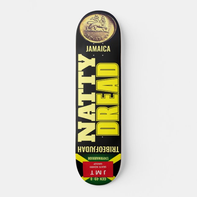NATTY DREAD STAMMEN AV JUDAH Skateboard (Framsida)