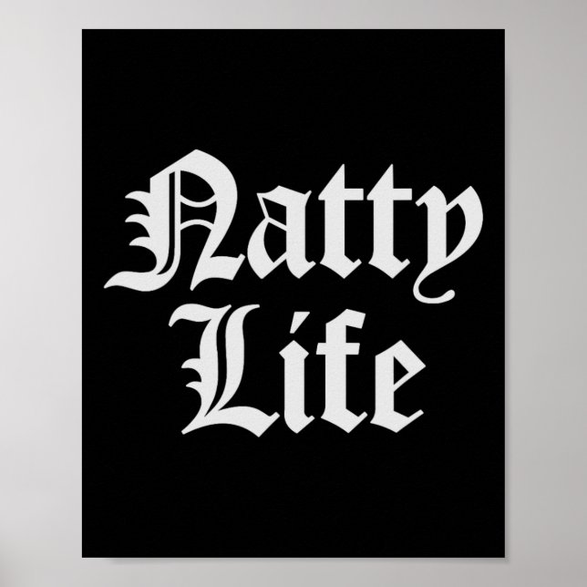 Natty Life Natural Bodybuilding Workout Poster (Framsidan)