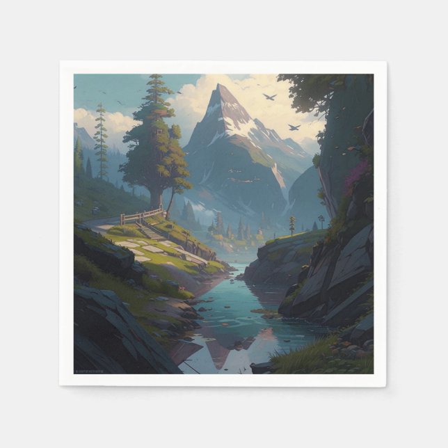 Natur 20. pappersservett (Framsidan)