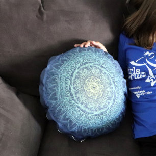 Natur Älskare Mandala Art Mandalas Design Rund Kudde