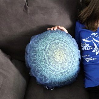 Natur Älskare Mandala Art Mandalas Design Rund Kudde