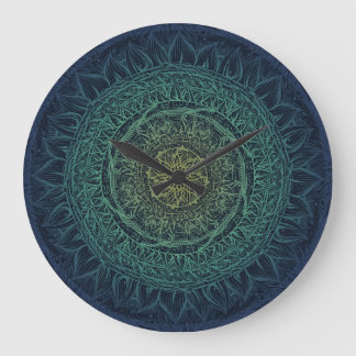 Natur Älskare Mandala Art Mandalas Design Stor Klocka