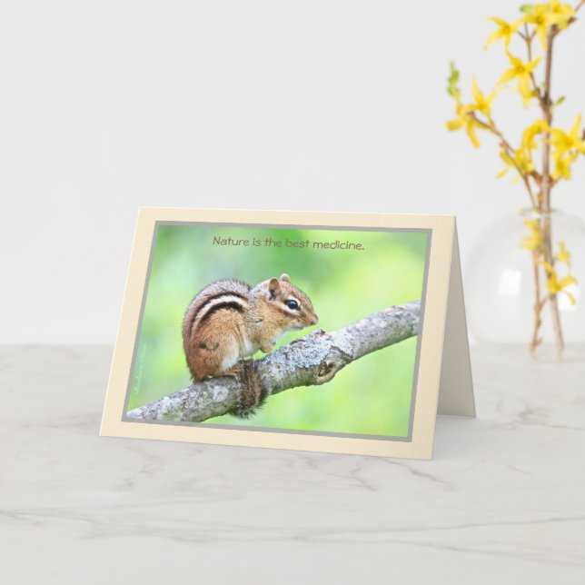 Natur är det bästa medicinska kortet kort (Gul blomma)