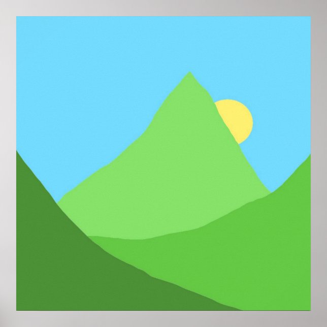 natur berg landskap poster (Framsidan)