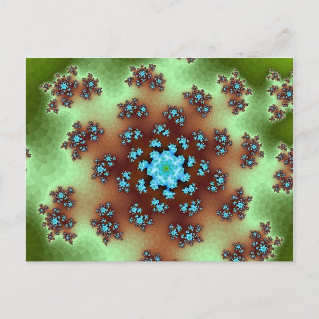 Natur Blommigt Sprinkles Vykort (Framsida)