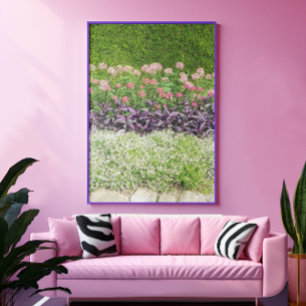 Natur-Blomsterträdgård Fototryck