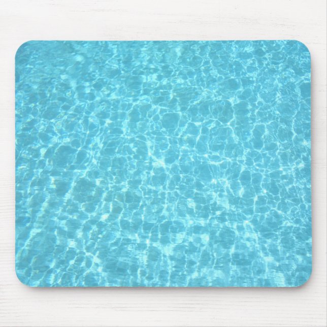 Natur Blue Vatten Bassäng Aqua Elegant Template Musmatta (Framsidan)