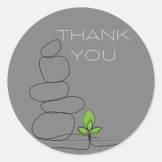 Natur,Botaniskt,Minimalistiskt,Jämnt tack för NS10 Runt Klistermärke