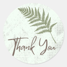 Natur, botaniskt, Modern tack för att du satte fin Runt Klistermärke
