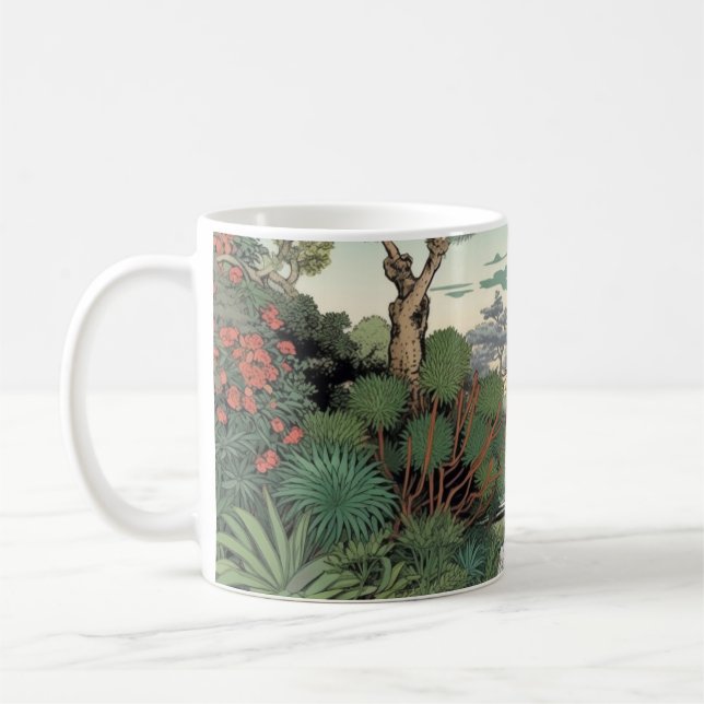 Natur, camping, flora, blommor, växter kaffemugg (Vänster)