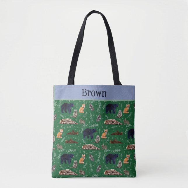 Natur Campingtur Totebag Tygkasse (Framsida)