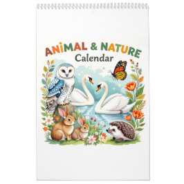 Natur djur habitat kalender