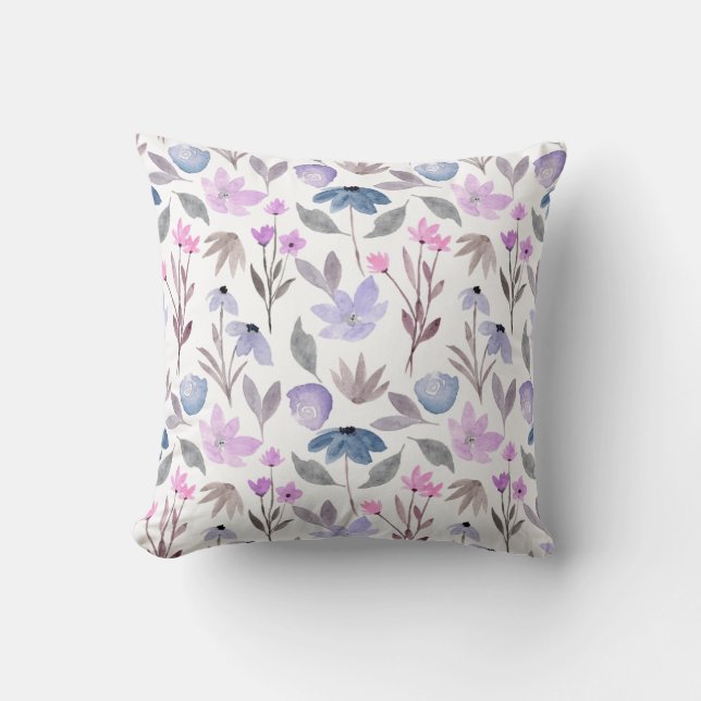Natur Escap Floral Dekorativ Kudd av Chloe Hall Kudde (Framsida)