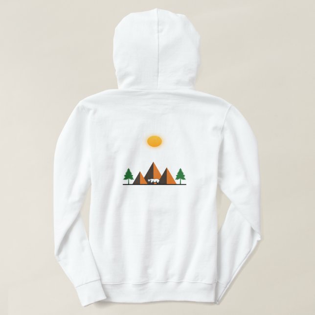 Natur Escape Women's Hoodie T Shirt (Design baksida)