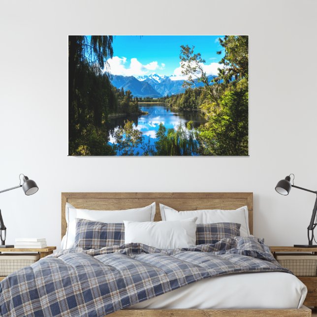 Natur Everest Forest med vackra Himmel Elegant Canvastryck (Insitu (sovrum))