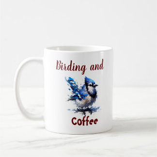 Natur Fågelskådning Och Kaffe Personalisera Kaffemugg