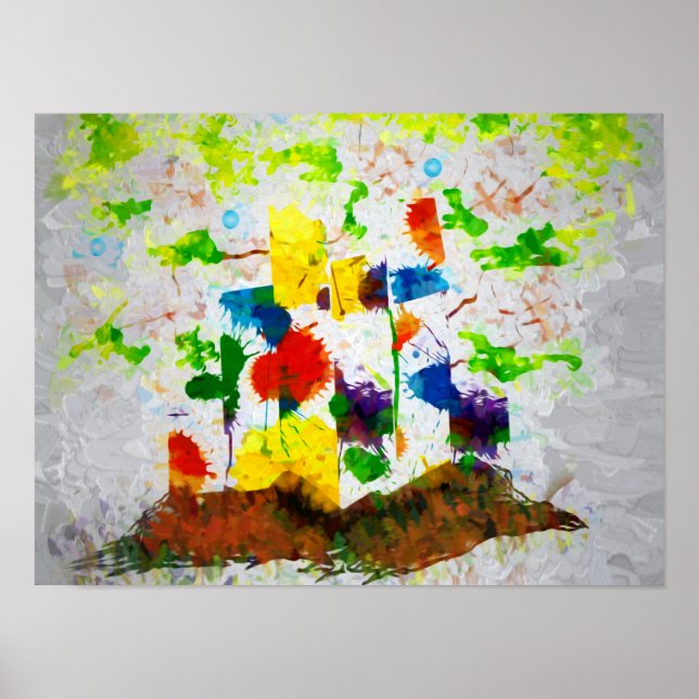 "Natur Fantasy - Livets träd" Poster (Framsidan)