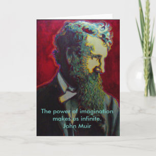 Natur för kort för hälsning för John Muir