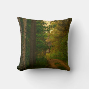 Natur Forest Rural Hut Village Belarus Kudde