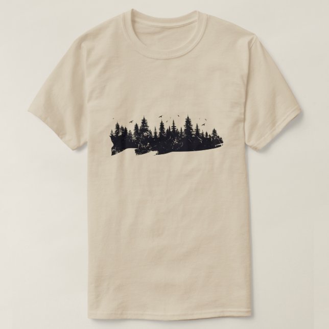 Natur Forest Silhouette T-Shirt (Design framsida)