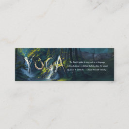 Natur Forest YOGA Gömt Text Reiki Master Quotes Mini Visitkort