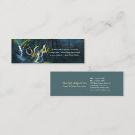 Natur Forest YOGA Gömt Text Reiki Master Quotes Mini Visitkort