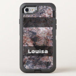 Natur Geology Pinkish Sten Struktur all Text OtterBox Defender iPhone 7 Skal