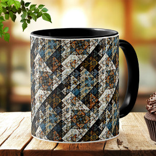 Natur Geometric Abstrakt Mönster Mugg