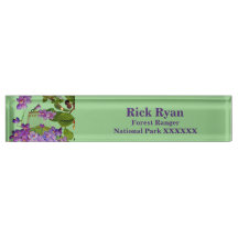 Natur Greenery Watercolor Forest Lilac Blooms