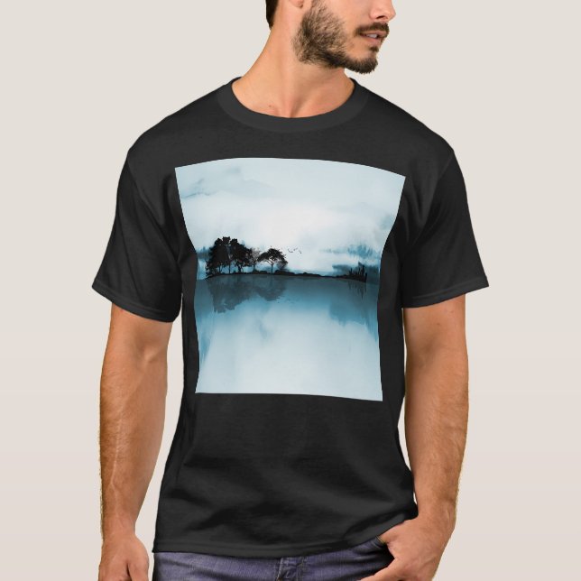 Natur Guitar Blues T Shirt (Framsida)