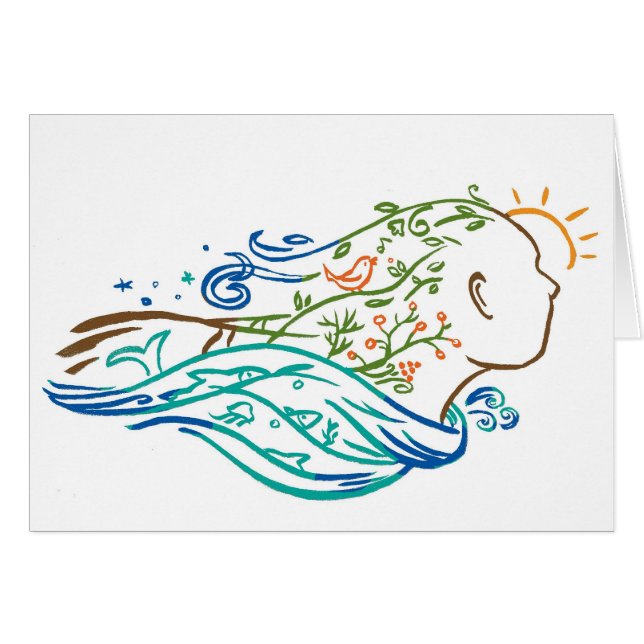 natur hälsningskort (Framsidan Horizontal)