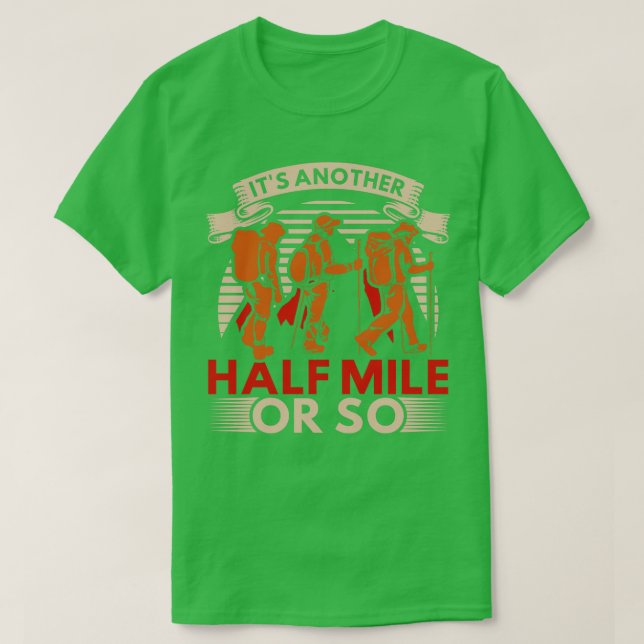 Natur Hike Exdoor Hiker Manar är en märklig hicka T Shirt (Design framsida)