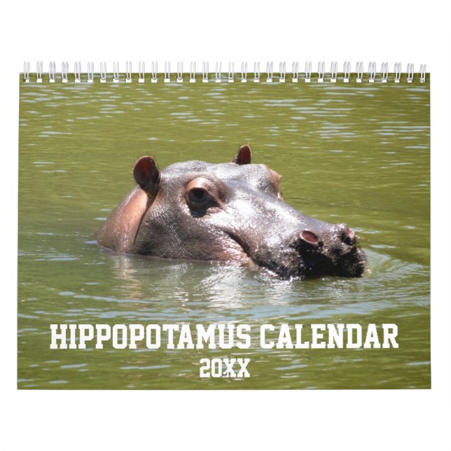 Natur Hippopotamus Kalender (Omslag)