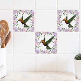 Natur: Hummingbird Flight Kakelplatta