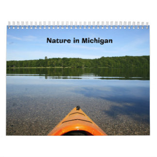 Natur i den Michigan kalendern Kalender