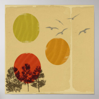 Natur i Retro Poster